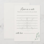 Sand Dollar Wedding Message Cards | Notitiekaartje (Voorkant / Achterkant)