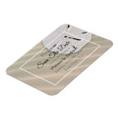 Sand Dollar Wedding Save the Date Magnet Magneet (Linkerzijde)