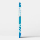 Sand Dollar White en Blue Pattern Case-Mate iPhone Case (Achterkant / Links)