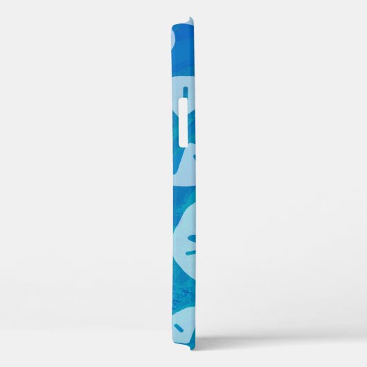 Sand Dollar White en Blue Pattern Case-Mate iPhone Case (Achterkant / Rechts)