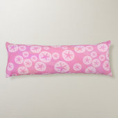 Sand Dollar White en Roze Lichaamskussen (Achterkant)