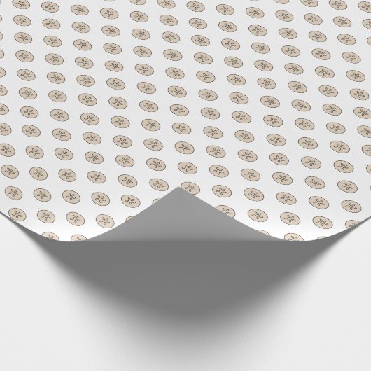 Sand Dollar Zee Shell Coastal Pattern Cadeaupapier (Hoek)
