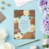 Sand Dune, Copper Glow & Hazelnut Cream Wedding Acryl Uitnodigingen (Insitu (Huwelijk))