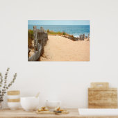 Sand Dune & Zee Fence Poster (Keuken)