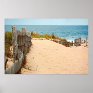 Sand Dune & Zee Fence Poster