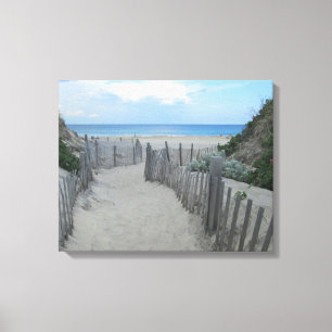 Sand Dunes Block Island Canvas Afdruk