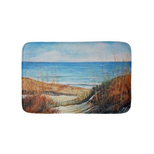 Sand Dunes en Ocean Painting Bath Mat (Voorkant)