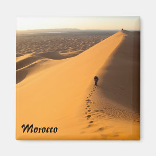 Sand Dunes in Marokko magnet Magneet