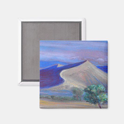 Sand Dunes met blauwe schaduwen Magneet (Voorkant / Achterkant)