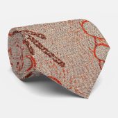 Sand Echoes Aboriginal Art Stropdas (Opgerold)