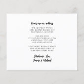 Sand est la nouvelle carte d'adresse Snow Arizona (Dos)