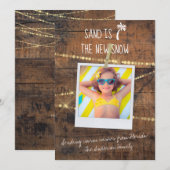 Sand est le Carte photo de vacances New Snow Flori (Devant / Derrière)