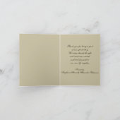 Sand Hearts on Beach Dank je wel Bedankkaart (Binnen)