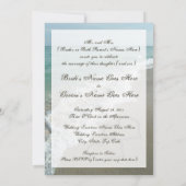 Sand Hearts~ Plage Destination Mariage Invitation (Dos)