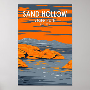 Sand Hollow State Park Utah  Poster