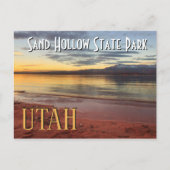 Sand Hollow Utah Sunset Briefkaart (Voorkant)