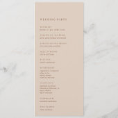 Sand | Manuscript Watermark Monogram Weddenschap Programma (Achterkant)