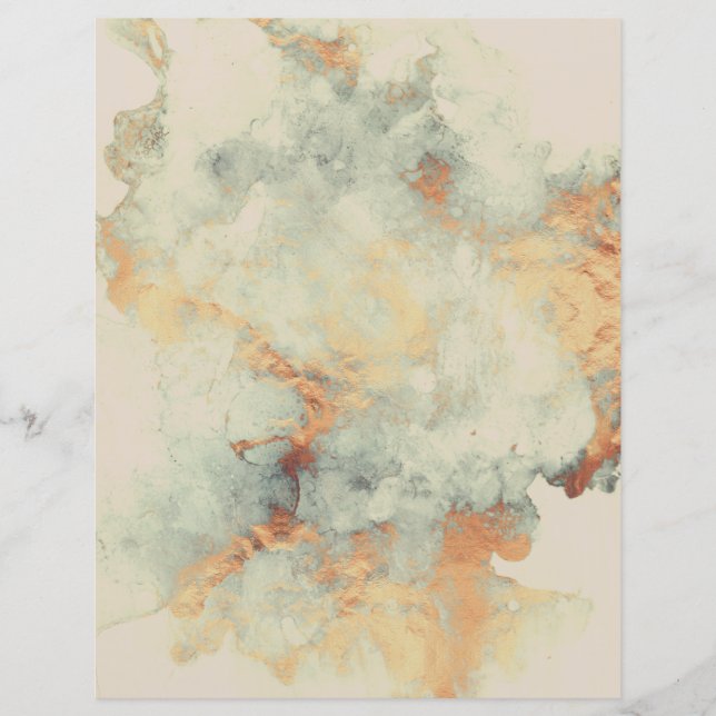 Sand Moss Copper Granite Scrapbook Paper (Voorkant)