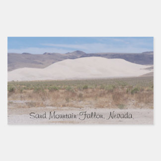 Sand Mountain Fallon, Nevada Rechthoekige Sticker