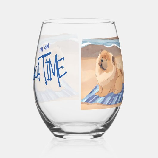 SAND N' ZEE Chow Dog Wijnglas Zonder Voet (Rechts)