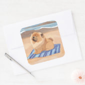 SAND N'SEA Chow Chow chien autocollants (Enveloppe)