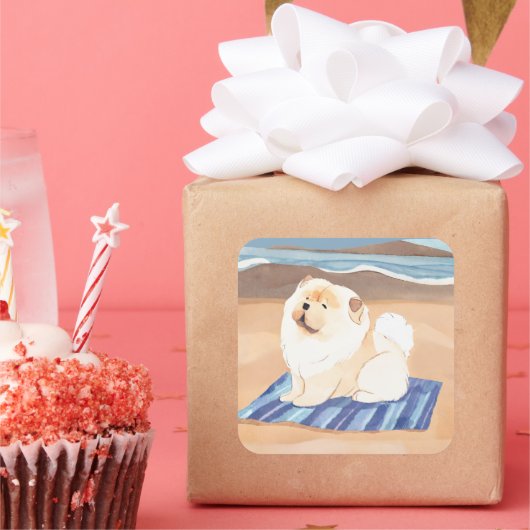 SAND N'SEA Cream Chow Chien stickers (Fête)
