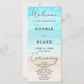 Sand Ocean Sky Beach huwelijksprogramma (Voorkant)