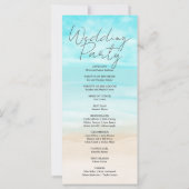 Sand Ocean Sky Beach Wedding Programme (Dos)