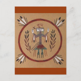 Sand Painting Native American Tribal Briefkaart
