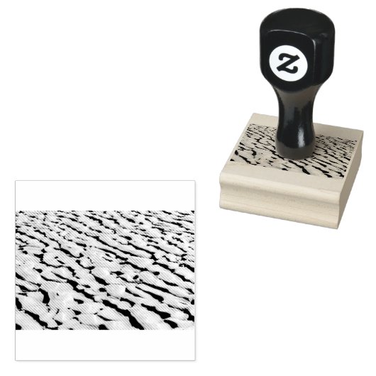 Sand pattern 	rubberstempel (Gestempeld)