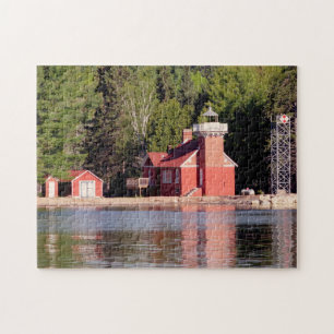 Sand Point Lighthouse Baraga puzzle Legpuzzel