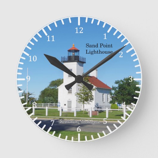 Sand Point Lighthouse Escanaba klok (Voorkant)