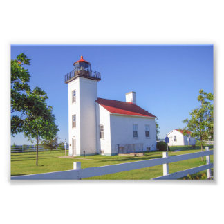 Sand Point Lighthouse, Escanaba, Michigan  Foto Afdruk
