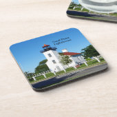 Sand Point Lighthouse set of 6 plastic onderzetter (Linkerzijde)