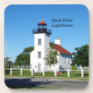 Sand Point Lighthouse set of 6 plastic onderzetter