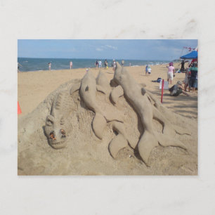 Sand Sculpturen Briefkaart