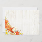 Sand Seashells Floral Beach Rustic Bedankt (Achterkant)