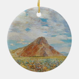 Sand Springs Butte door Childe Hassam, Vintage Kun Keramisch Ornament