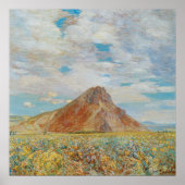 Sand Springs Butte van Childe Hassam, kunst Poster (Voorkant)