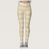 Sand Stripes leggings monogrammes personnalisés (Devant)