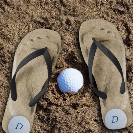 Sand Trap Footprint Flip Flops for Golfers
