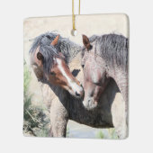 Sand Wash Basin Wild Horses Ceramic Ornament (Links)