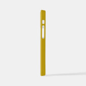 Sand yellow Shadow Monogram initials with name iPhone Hoesje (Linkerkant)