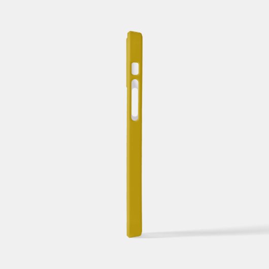 Sand yellow Shadow Monogram initials with name iPhone Hoesje (Linkerkant)