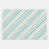 Sand & Zee 2 Candy Cane Stripe Vakantie Inpakpapier Vel (Voorkant)