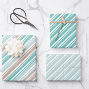 Sand & Zee Candy Cane Stripe Vakantie Inpakpapier Vel