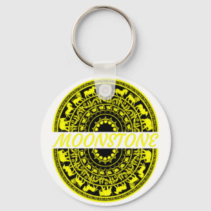 Sandakada pahana - Traditionele onsteen in Sri Lan Sleutelhanger