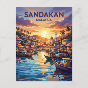 Sandakan Maleisië Briefkaart