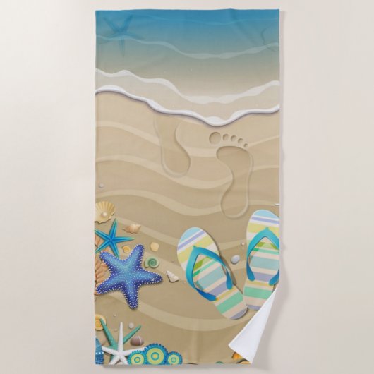 Sandal Beach Strandlaken (Voorkant)