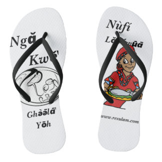 sandale, sandalette, slippers en langue nufi teenslippers